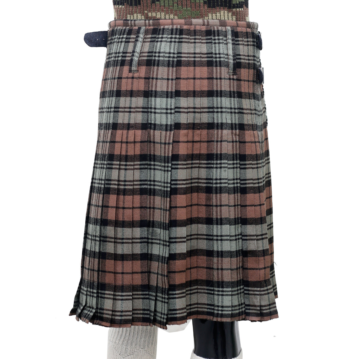 Scottish Campbell Old Weathered Tartan Kilt Back