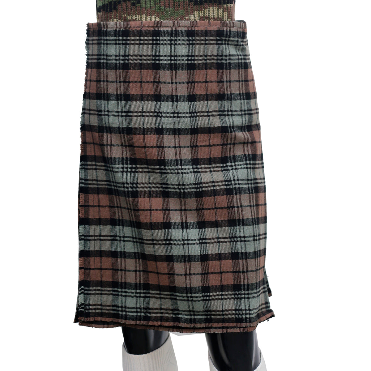 Scottish Campbell Old Weathered Tartan Kilt Front