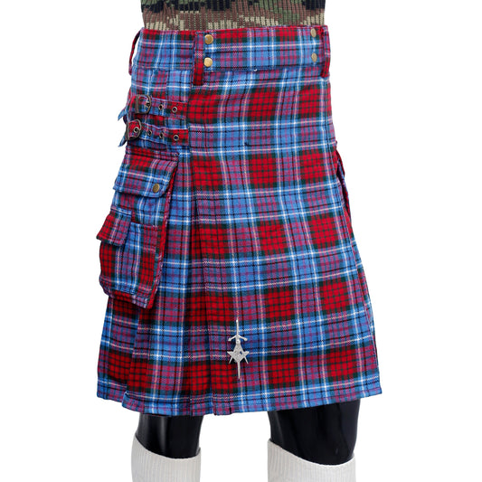 Scottish Dunbroch Tartan Utility Kilt Right