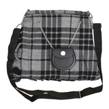 Scottish Grey Night Watch Tartan Ladies Hand Bag Front