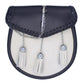 Scottish Leather Pin Drop Sporran with Tassels