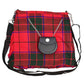 Scottish Red Rose Tartan Ladies Hand Bag Front