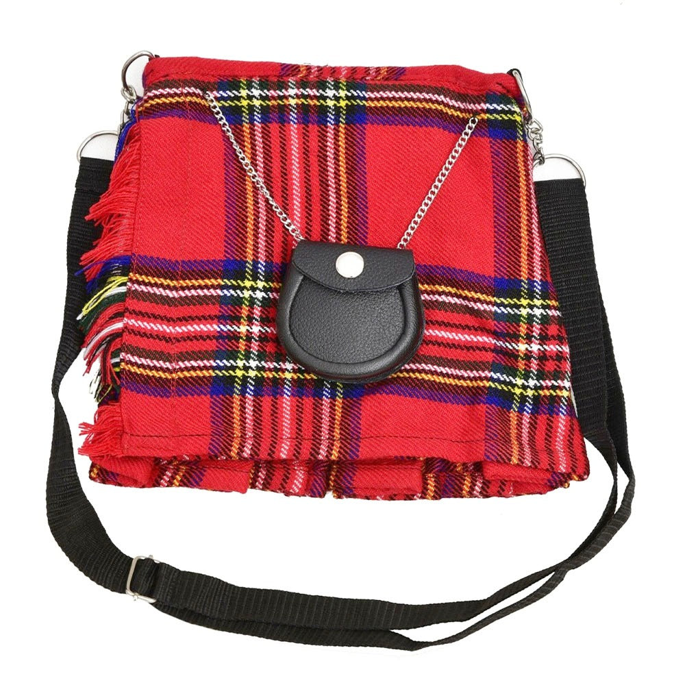 Scottish Royal Stewart Tartan Ladies Hand Bag Front