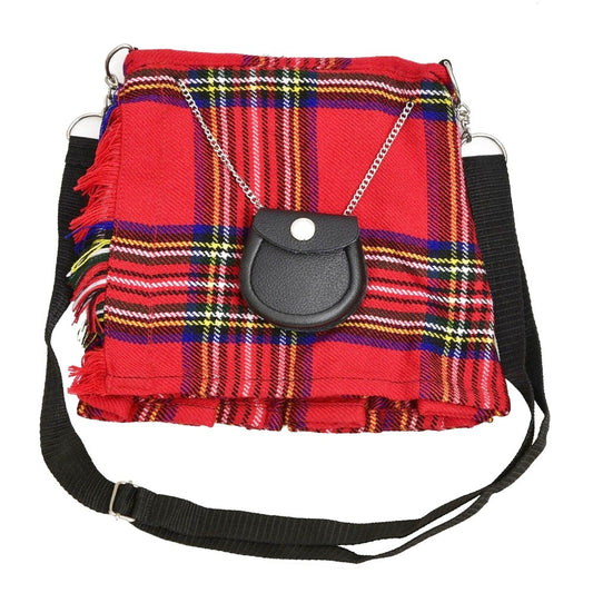 Scottish Royal Stewart Tartan Ladies Hand Bag Front