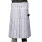 Scottish White Utility Kilt  Back