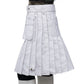 Scottish White Utility Kilt  Left