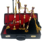 Scottish Great Highland Bagpipes with Gold Engraved Brass Amounts Bagpipe -Handmade Bagpipe with 6 Plus Cover Options
