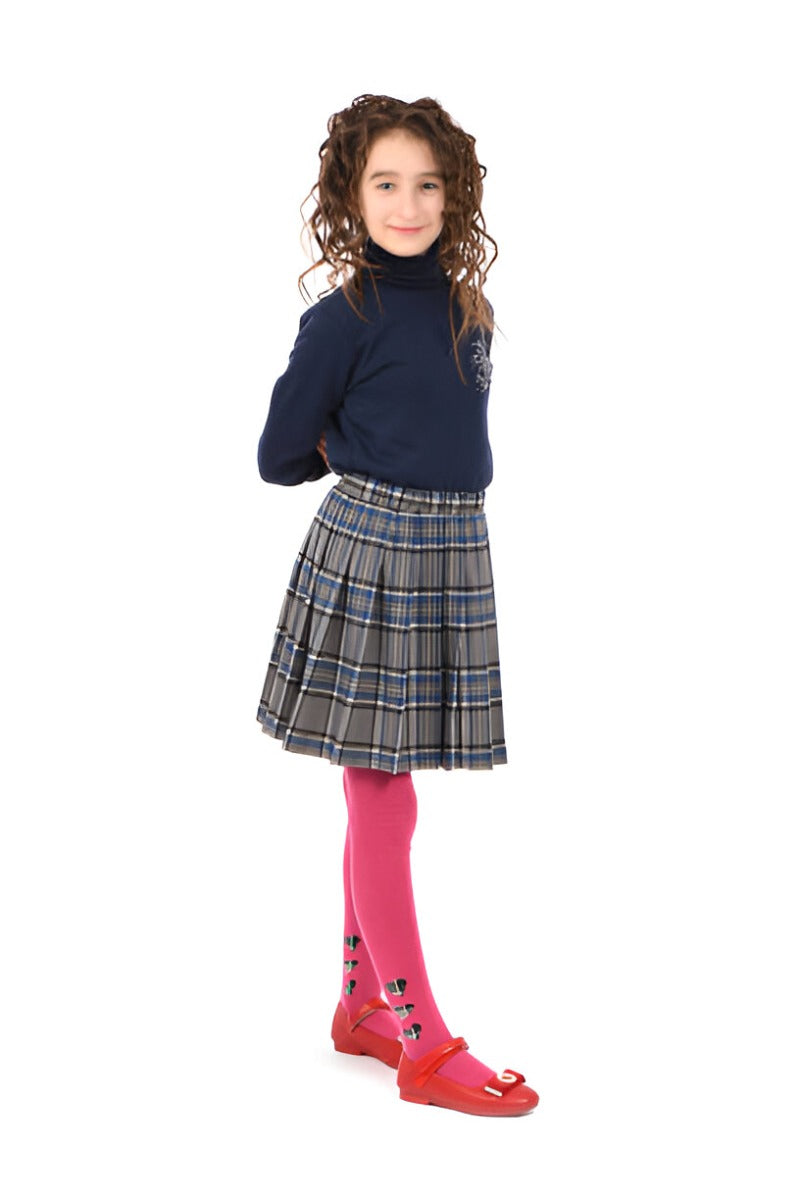 Scottish Grey Tartan Skirt Right