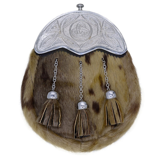 Seal Skin Sporran with Silver Plated Cantle