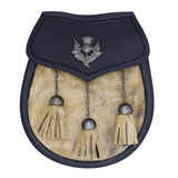 Seal Skin Sporran with Thistle Badge