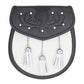 Semi Dress  White Seal Skin  Sporran with Tassels