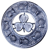 Shamrock Kilt Fly Plaid Brooch Front