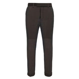 Solid Black Tartan Trouser