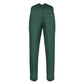 Solid Green Tartan Trouser Back