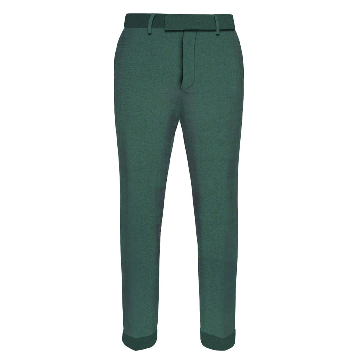 Solid Green Tartan Trouser