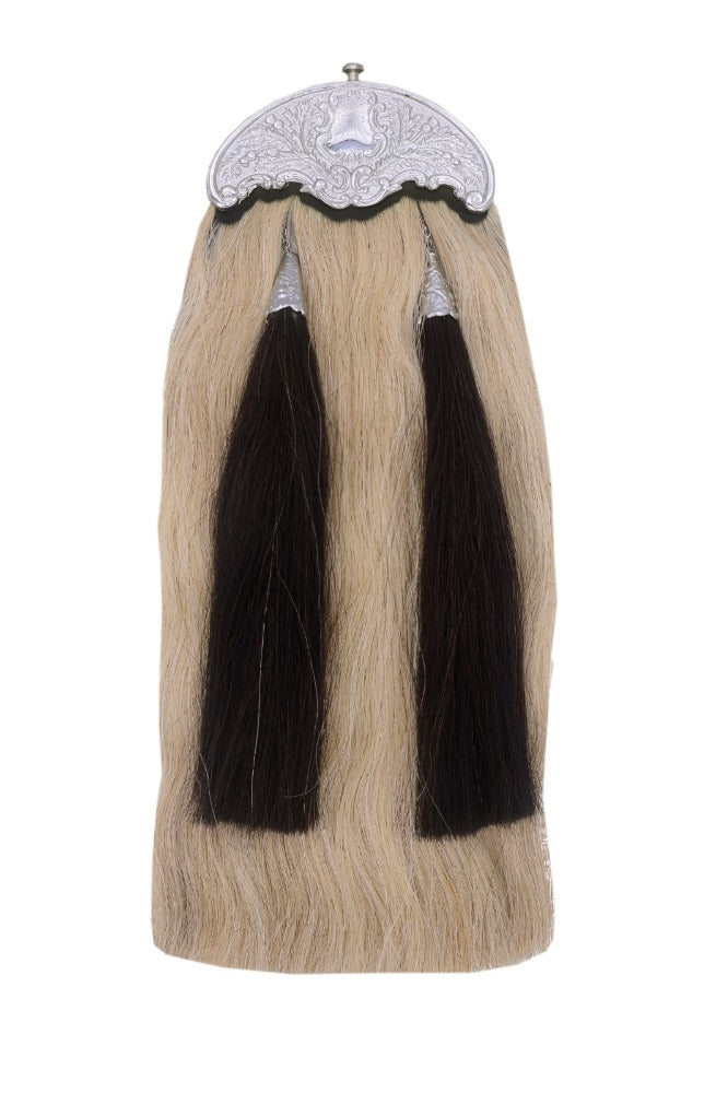 Sporran of Horse Hair with Two Black Tassels
