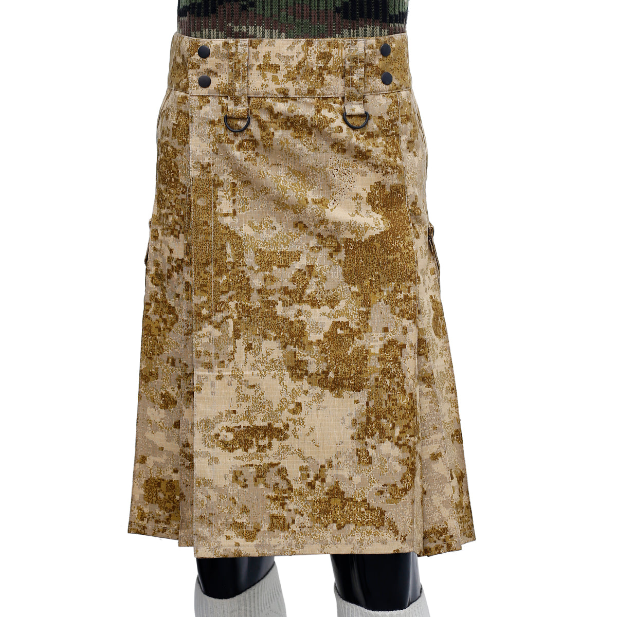 Stylish Desert Camouflage Kilt Front