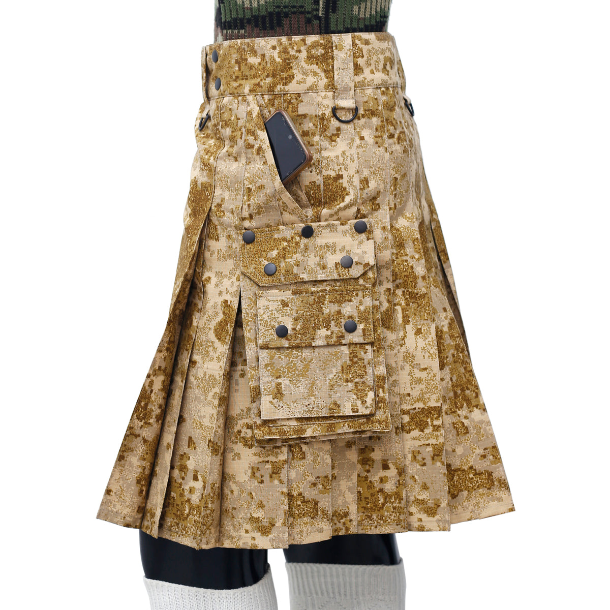 Stylish Desert Camouflage Kilt Left
