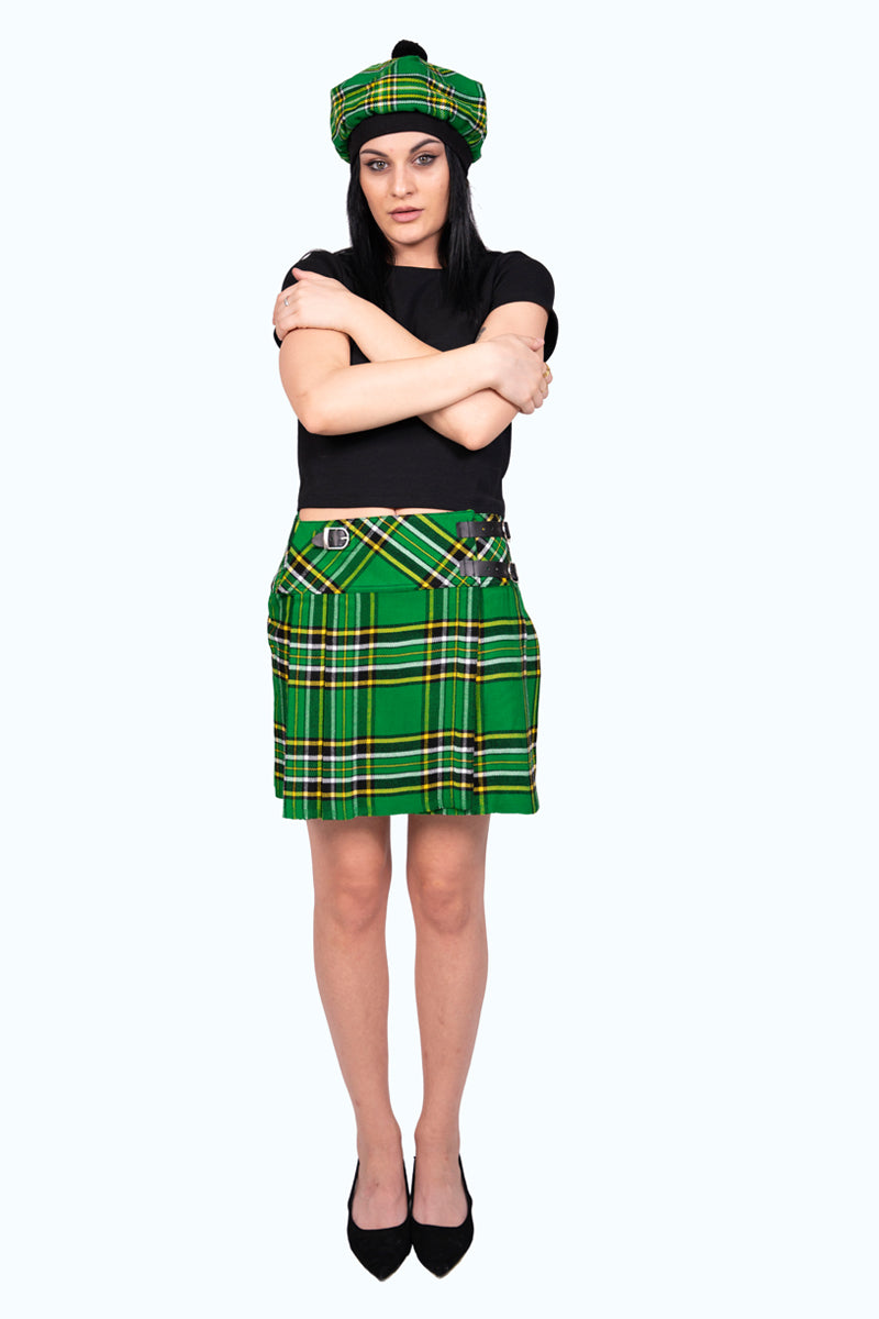 Stylish Irish Tartan Skirt Front