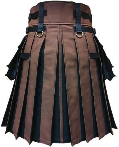 Tactical Kilt Black And Brown
