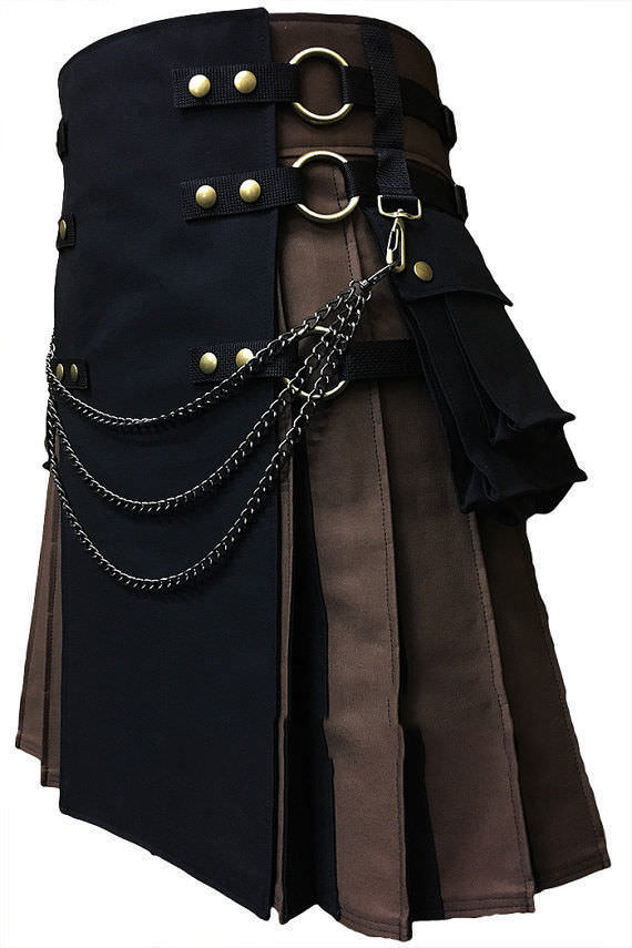 Tactical Kilt Black And Brown