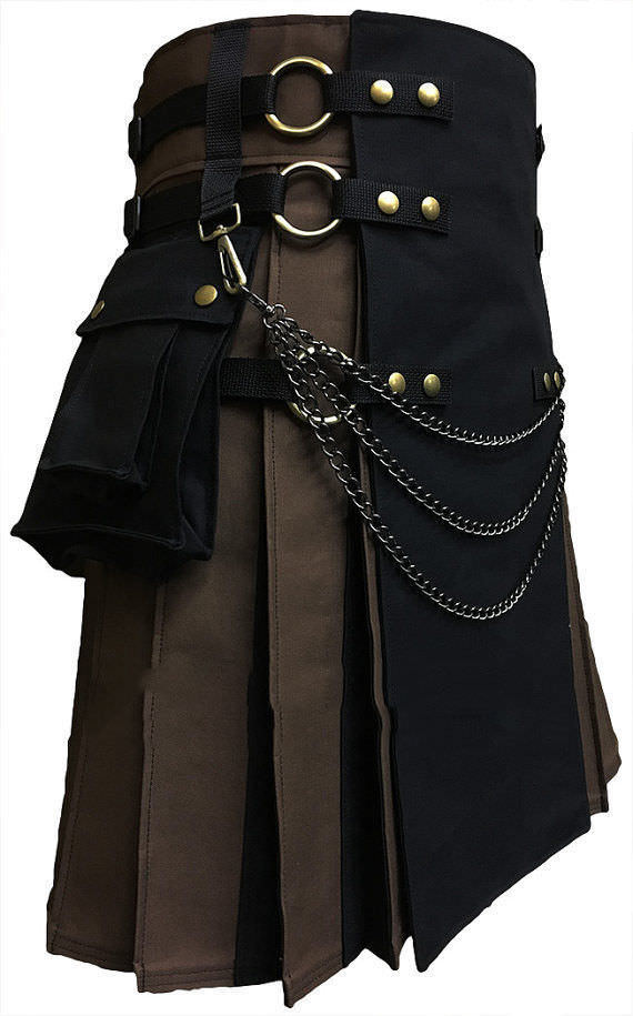 Tactical Kilt Black And Brown