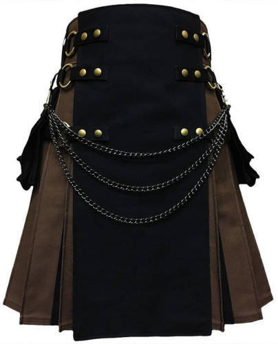 Tactical Kilt Black And Brown