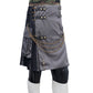 Tactical Hybrid Kilt Black and Grey Right