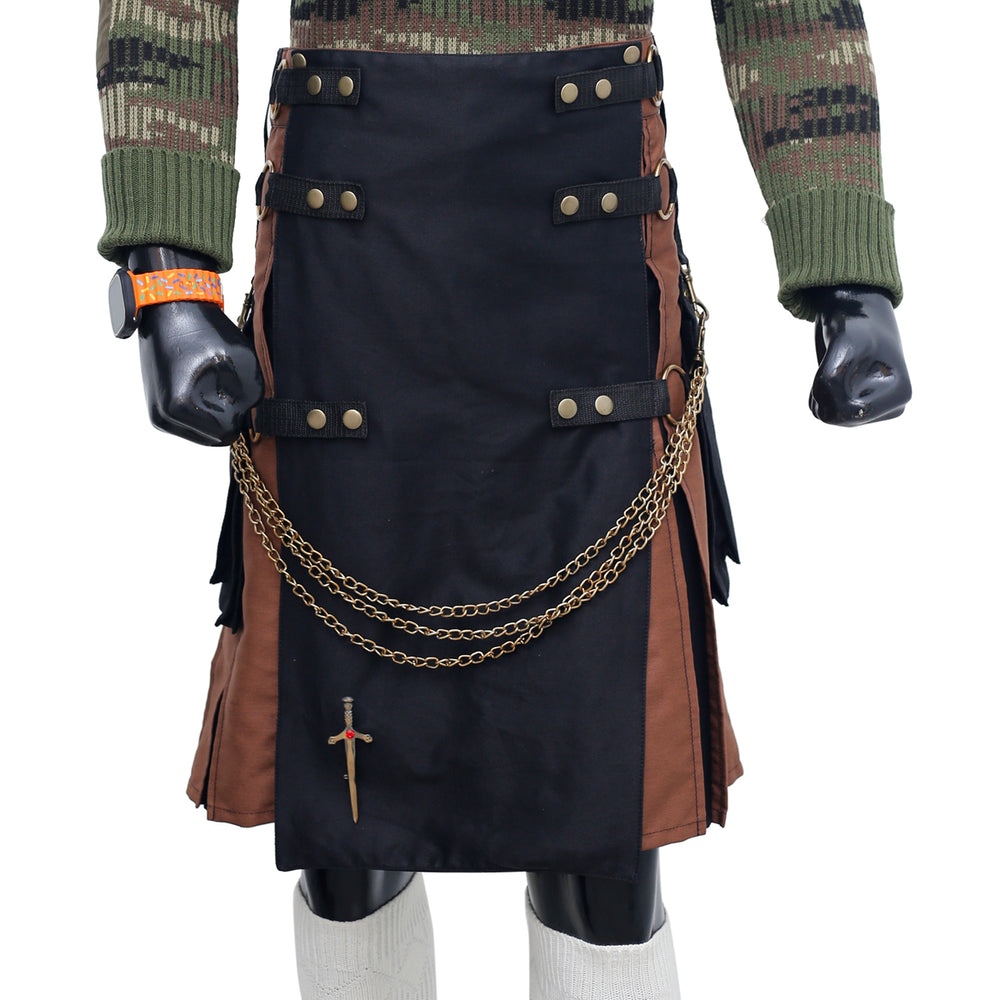 Tactical Kilt Black And Brown Main Photo