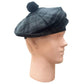 Tam O Shanter Hat -  Grey Night Tartan Hat