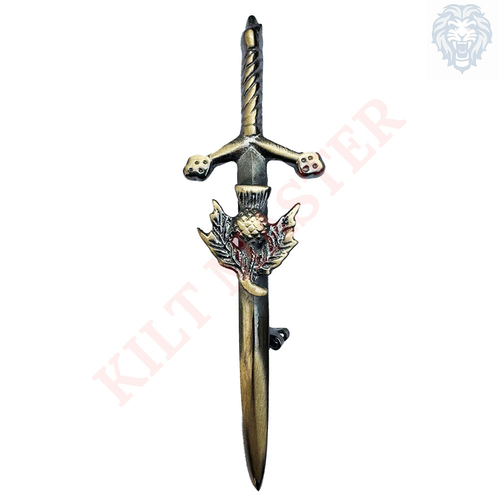 Antique Thistle Sword Kilt Pin | High-Quality & Elegant