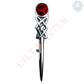Red Pewter Celtic Knot Kilt Pin - Exquisite Design