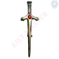 Red Stone Kilt Pin Antique - Classic Elegance