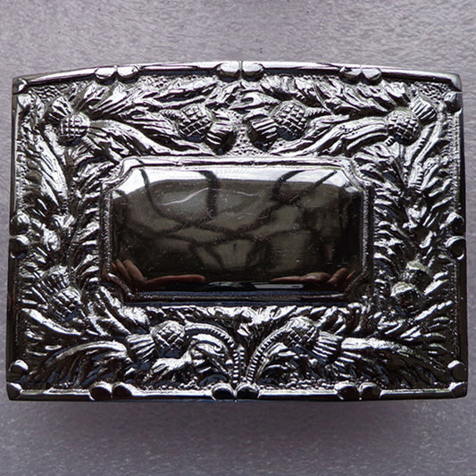 Thistle Flower Scottish Kilt Belt Buckle