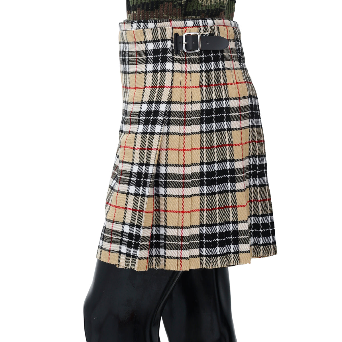 Thompson Camel Tartan Kilt Left Side
