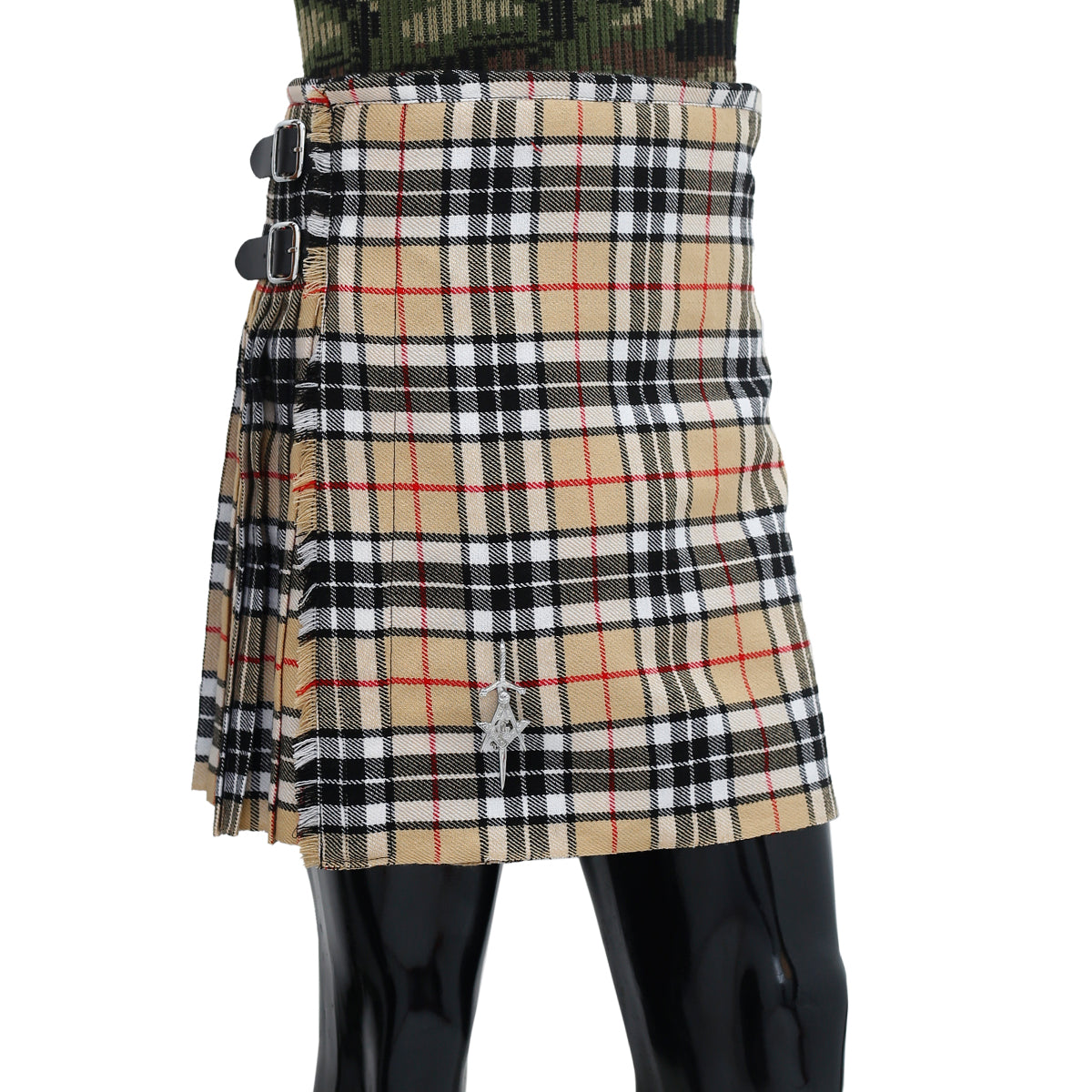 Thompson Camel Tartan Kilt Right Side