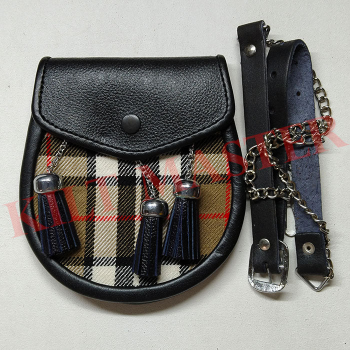 Thompson Camel Tartan Sporran