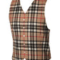 Thompson Camel Tartan Vest