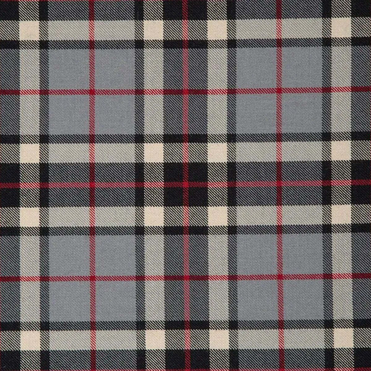 Thompson Grey Muted Tartan Swatch