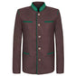 Traditional Bavarian Brown Loden Wool Jacket – Austrian Tyrol Blazer