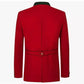 Traditional Bavarian Red Loden Wool Jacket - Austrian Tyrol Blazer