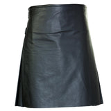 Traditional Black Leather Kilt