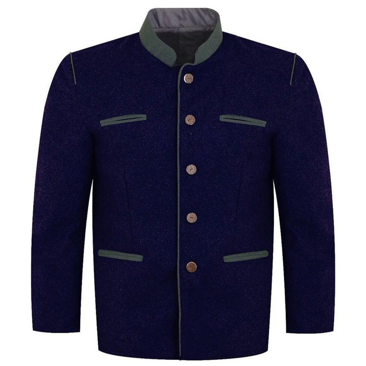 Traditional Royal Blue Bavarian Wool Jacket