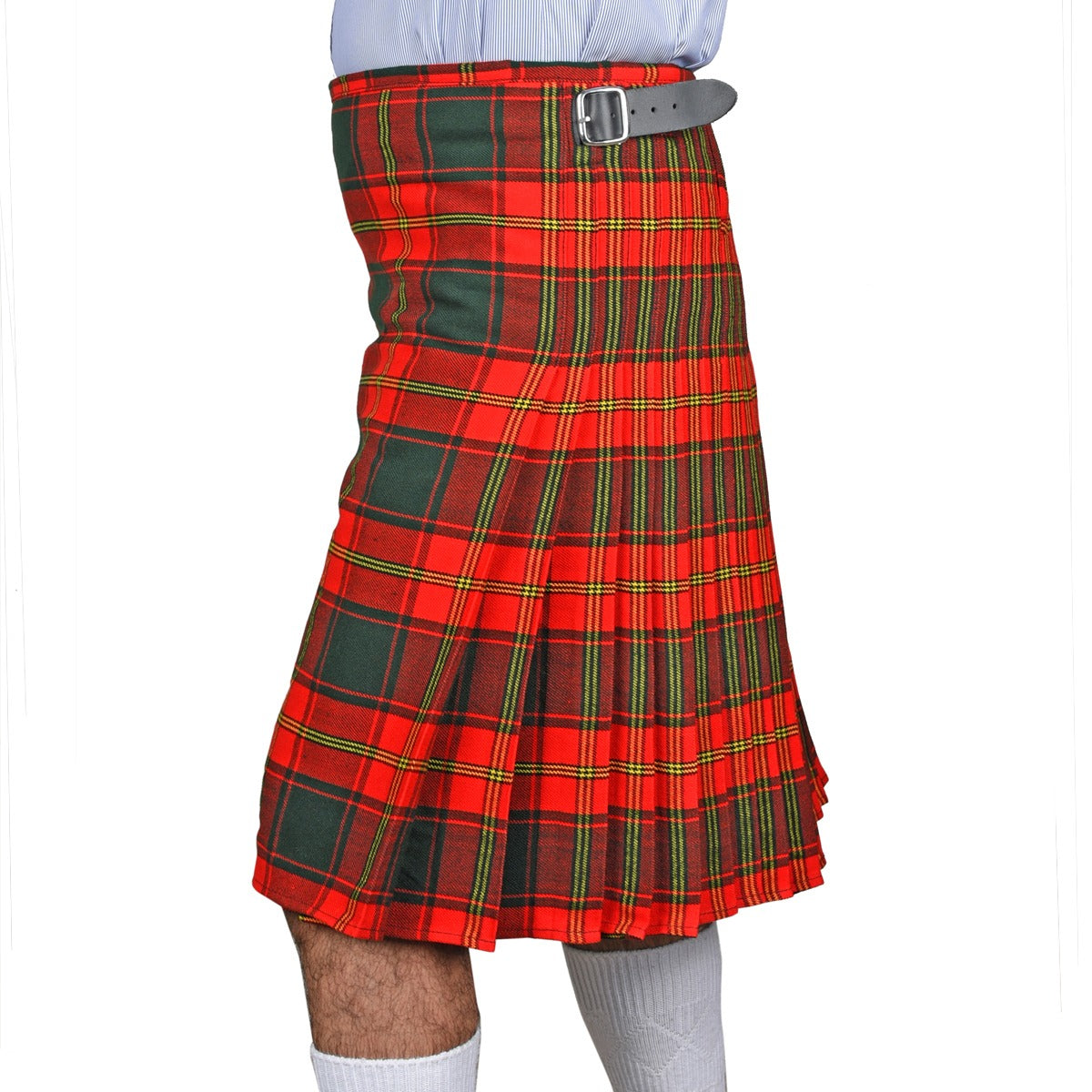 Ulster Red Irish Tartan Kilt Left Side