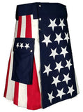 USA Flag Hybrid Utility Kilt Side Pose