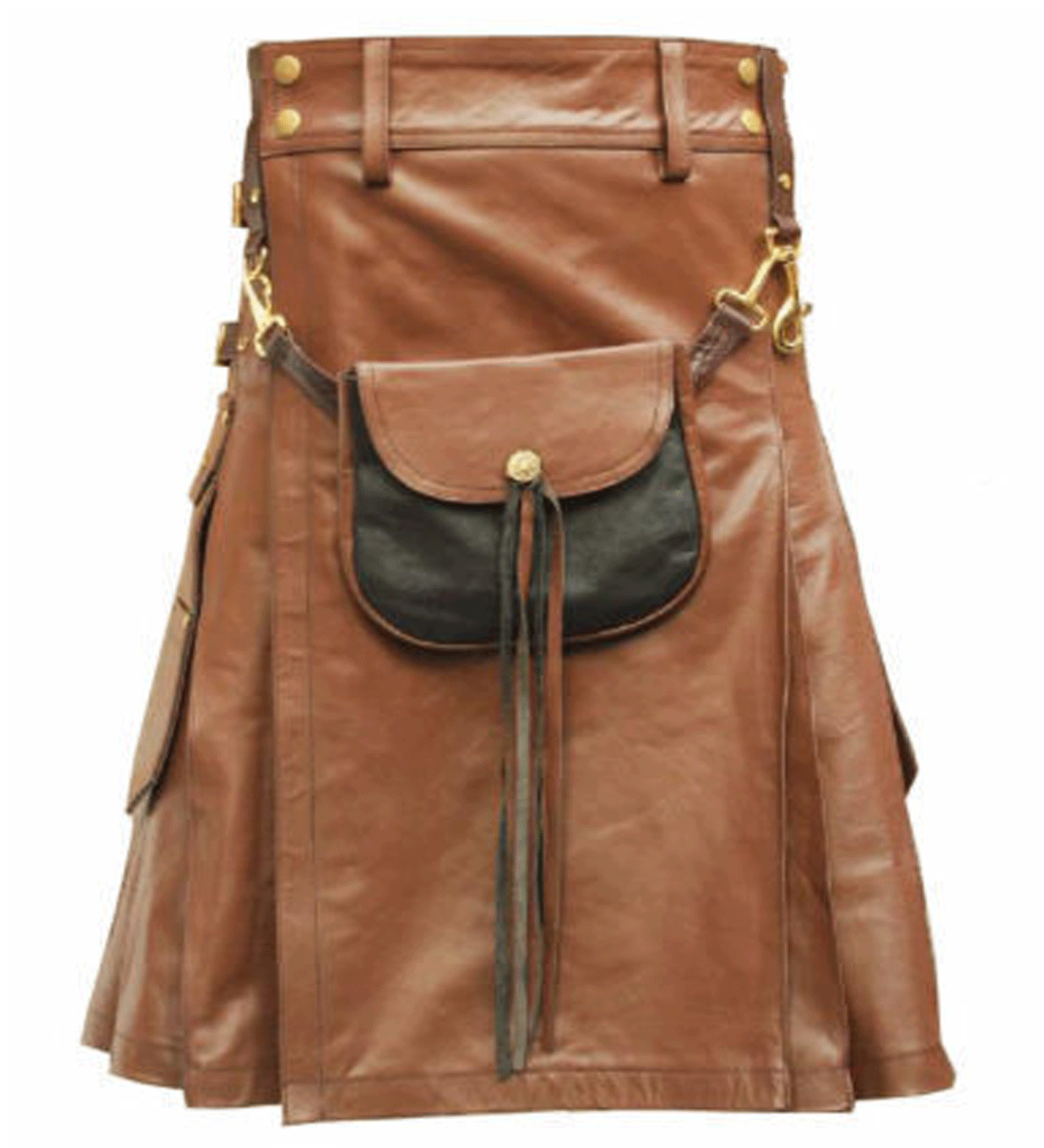Leather Kilt With Sporran