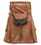 Leather Kilt With Sporran