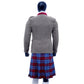 Vintage Brown Tweed Argyle Jacket with Vest Back