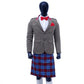 Vintage Brown Tweed Argyle Jacket