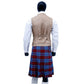 Vintage Brown Tweed Vest Back